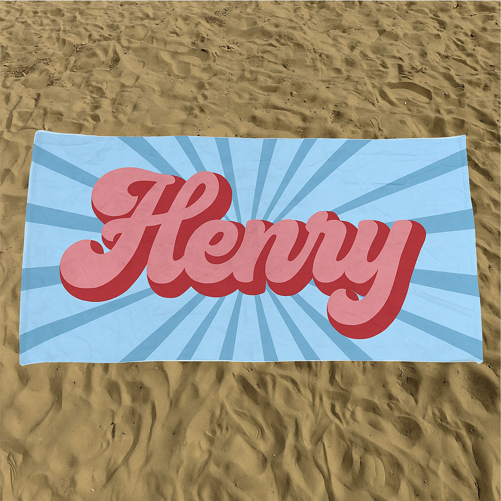 Tropica Personalized Name Towel