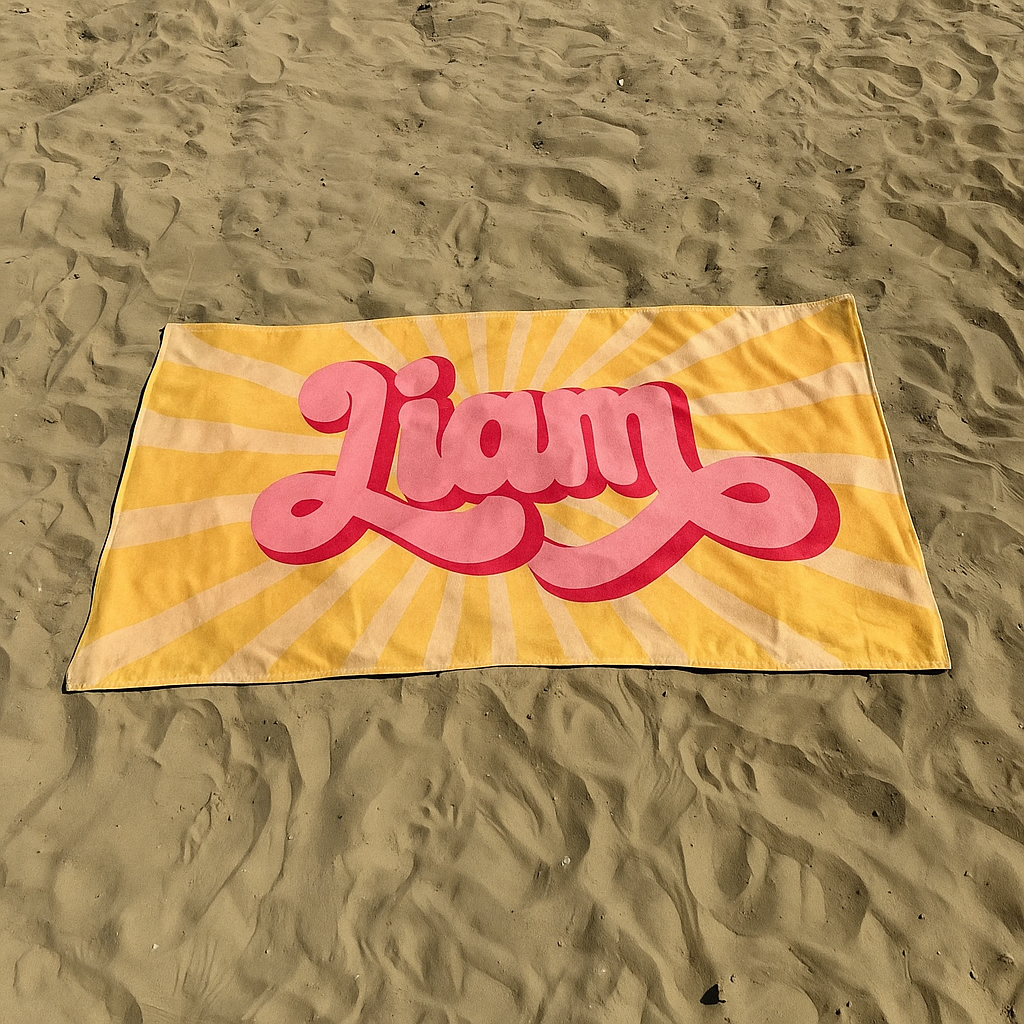 Tropica Personalized Name Towel