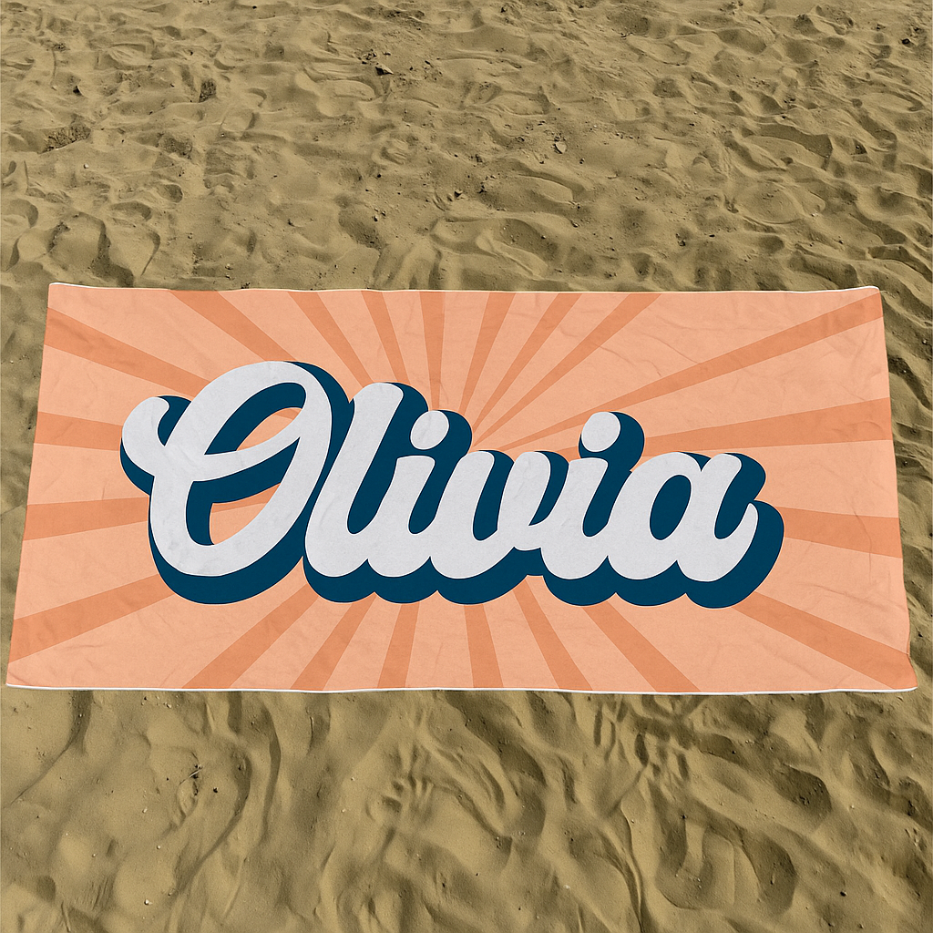 Tropica Personalized Name Towel